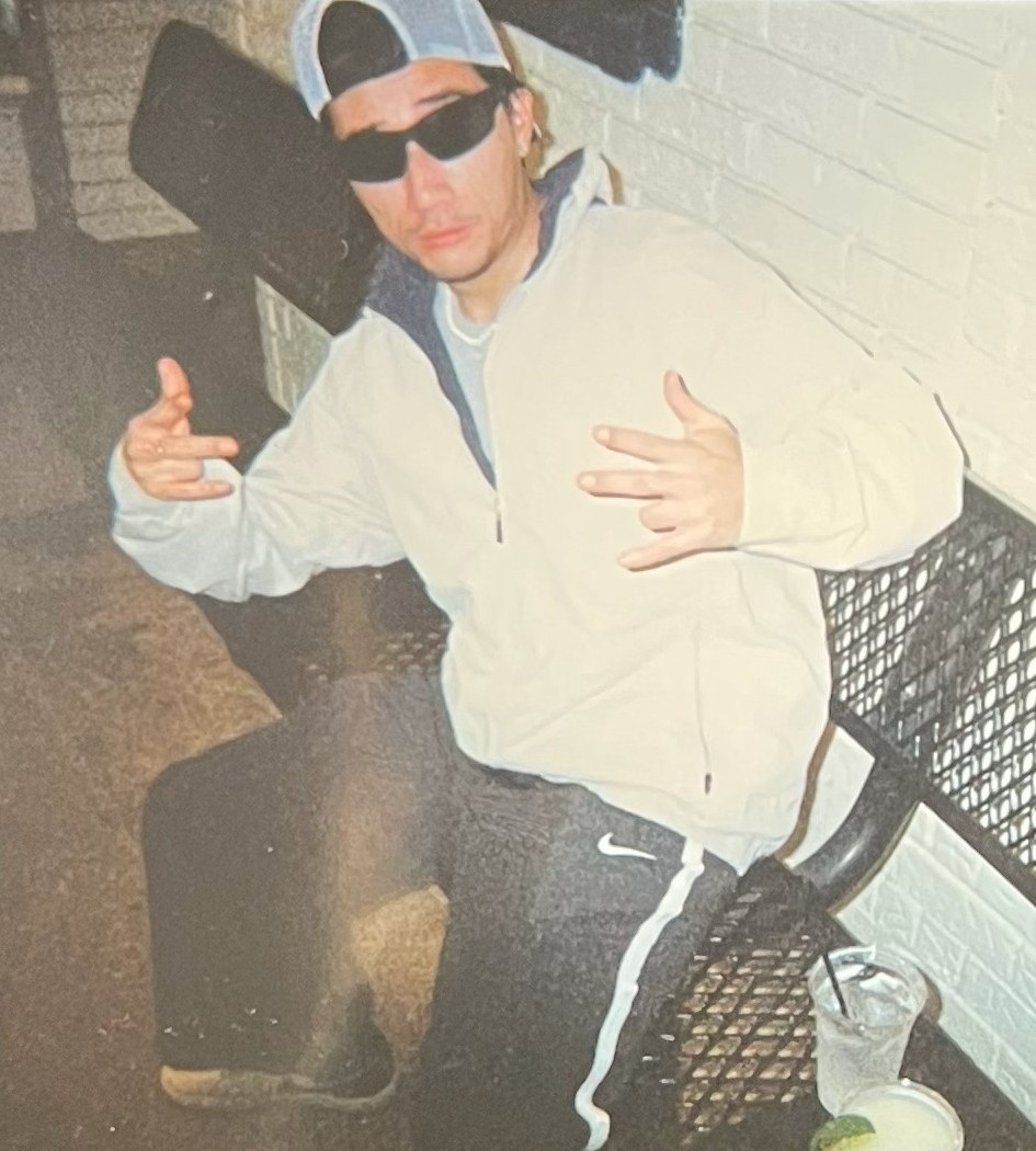 Brandon Weber in 90s style casual photo